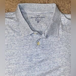 LOGG Polo Label of Graded Goods Gray Work Outdoor Golf Shirt Mens Size Large